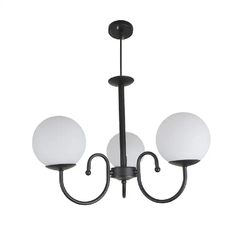 لوستر سه شعله چشمه نور کد AB1219/3-WT