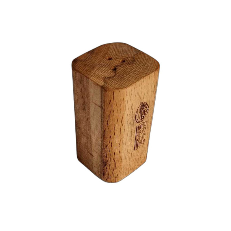 نمکدان چوبی گردوچ مدل چهار گوش کد LT - 3200