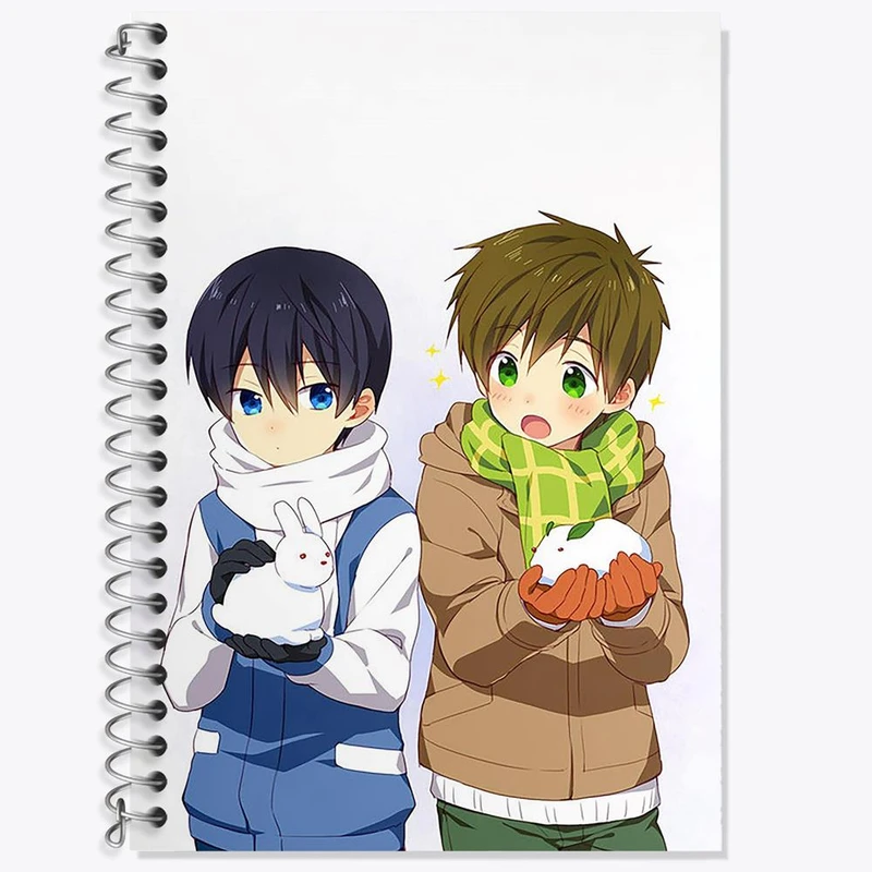 دفتر لغت 50 برگ خندالو مدل ماکوتو و هاروکا انیمه فری تیل Fairy Tail کد 15617