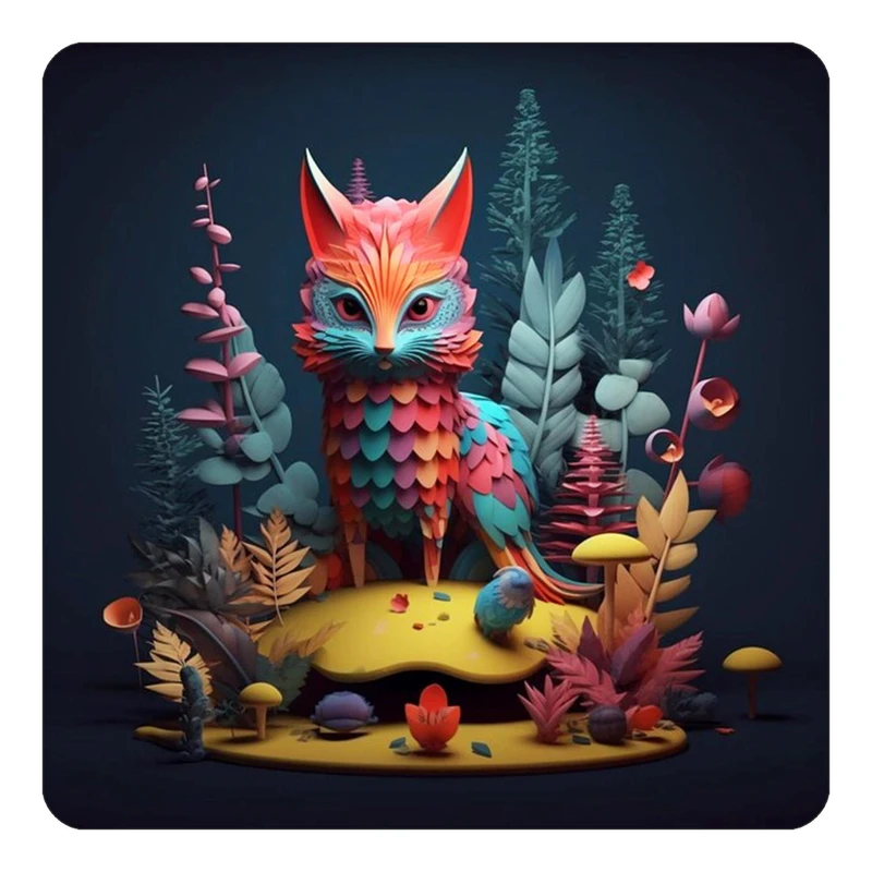 مگنت کاکتی طرح حیوانات رنگی مدل mp25629