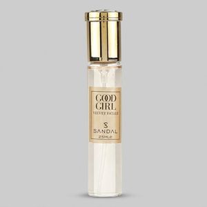 عطر جیبی زنانه صندل مدل Good girl Velvet Fatale با رایحه شیرین حجم 25 میلی‌لیتر