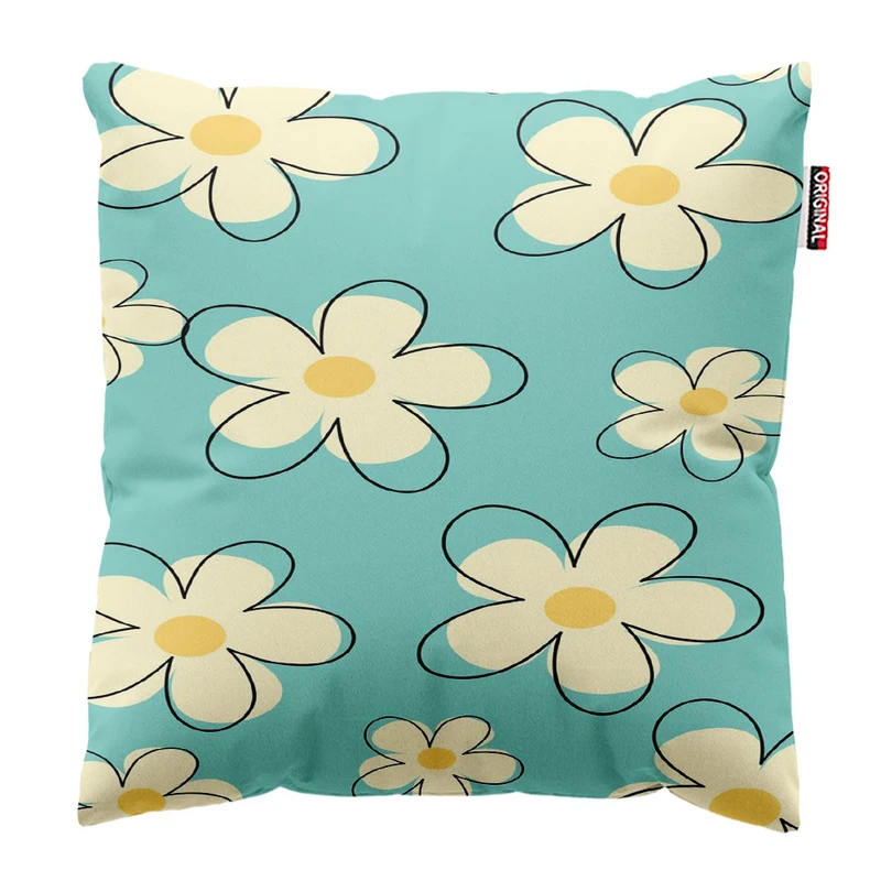 کوسن پاد آفرین مدل گل کد 1494 سایز 30*30 سانتی متر