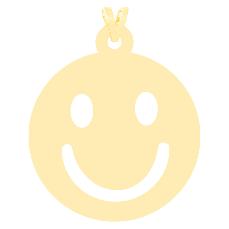 آویز گردنبند طلا 18 عیار زنانه کرابو طرح لبخند مدل Kr3730