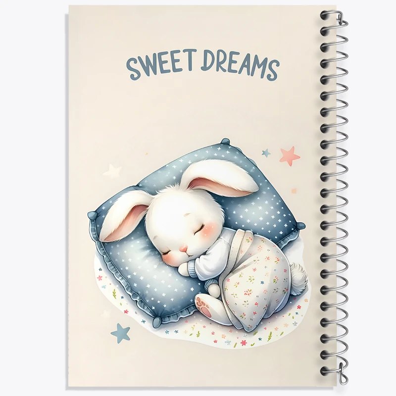 دفتر شطرنجی 50 برگ خندالو طرح خرگوش کیوت کد N4568