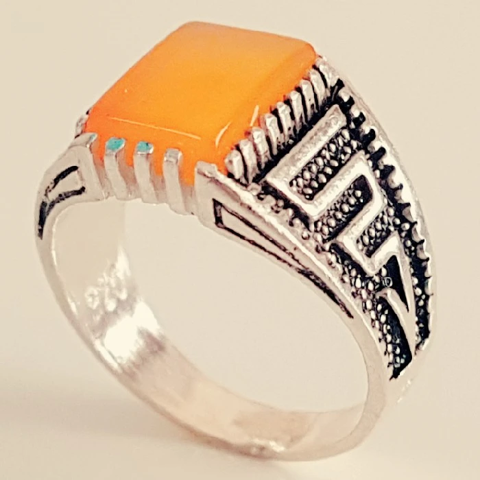 انگشتر نقره مردانه مدل شرف الشمس کد P9800