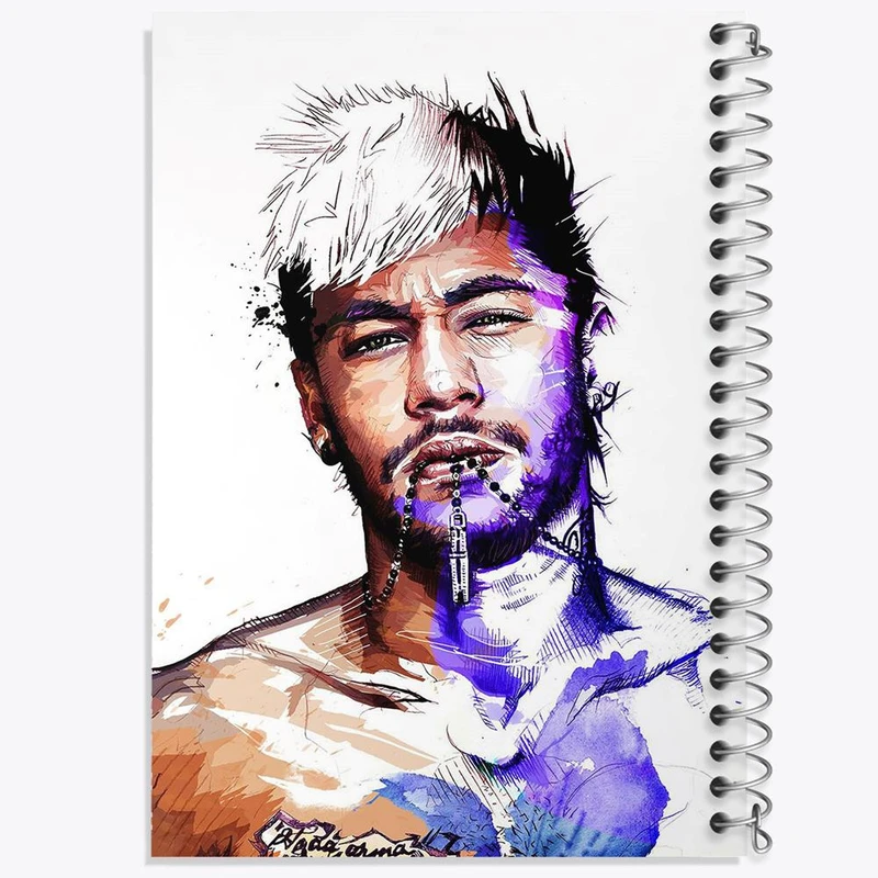 دفتر نقاشی 50 برگ خندالو مدل نیمار Neymar کد 28601