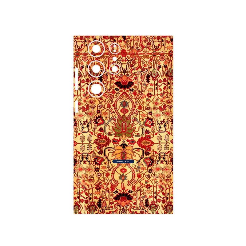 برچسب پوششی ماهوت مدل Persian_Carpet_Yellow مناسب برای گوشی موبایل سامسونگ Galaxy S23 Ultra