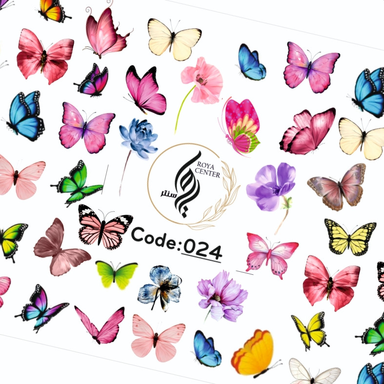 برچسب لنز ناخن مدل 024