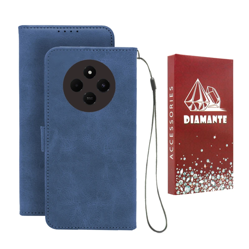 کیف کلاسوری دیامانته مدل Bandaviz Rd مناسب برای گوشی موبایل شیائومی Redmi 14C  به همراه بند آویز