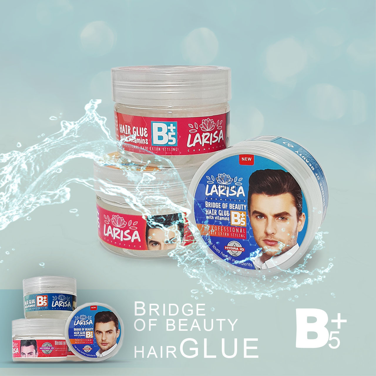 چسب مو لاریسا مدل B5 حجم 150 میلی لیتر مجموعه 2 عددی چسب مو لاریسا مدل B5 حجم 150 میلی لیتر مجموعه 2 عددی