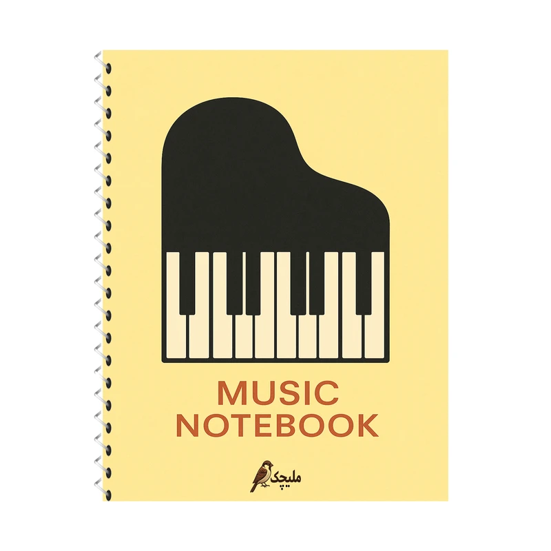 دفتر نت موسیقی 40 برگ ملیچک کد 001