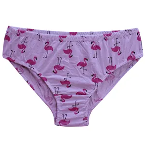 شورت زنانه مدل نخی طرح فلامینگو رنگ بنفش