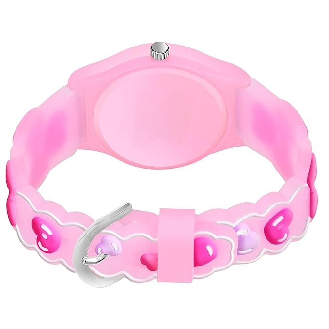 ساعت مچی عقربه ای بچگانه مدل بند سیلیکونی طرح هلو کیتی