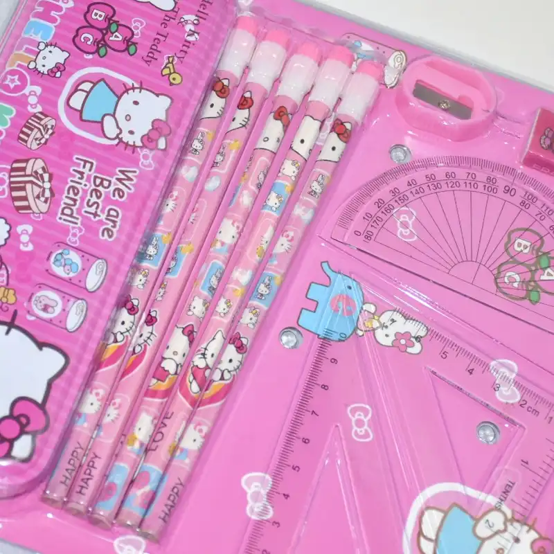 ست لوازم التحریر مدل کیتی مجموعه 12 عددی