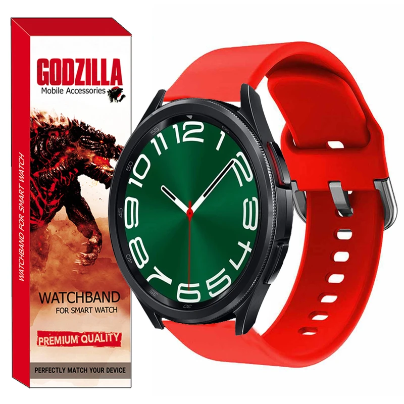 بند گودزیلا مدل Silicon-SQ مناسب برای ساعت هوشمند سامسونگ Galaxy Watch6 Classic 43mm
