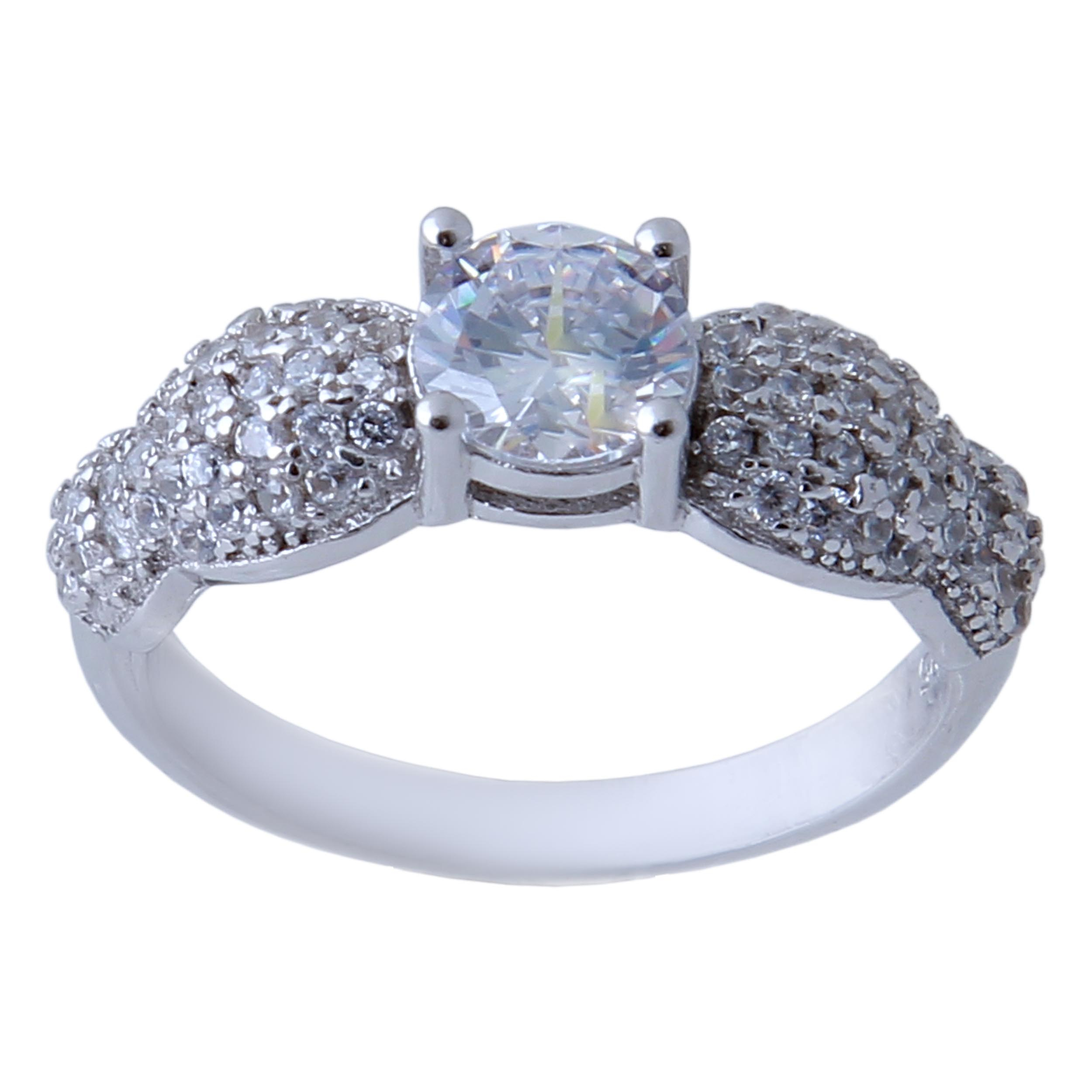  انگشتر نقره زنانه بازرگانی میلادی کد AWR_472