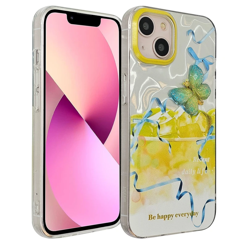 کاور یونیک کیس مدل butterfly کد 04 مناسب برای گوشی موبایل اپل Iphone 15