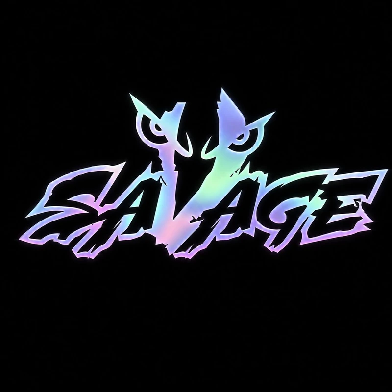 برچسب بدنه خودرو سولگی طرح Savage هولوگرامی کد M252