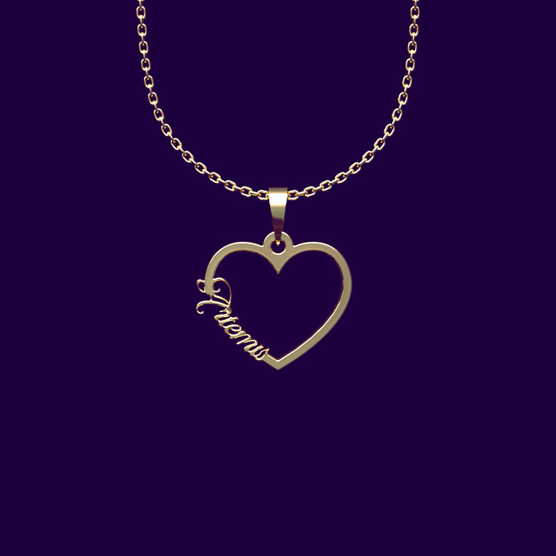 گردنبند طلا 18 عیار زنانه مدوپد مدل اسم Artemis کد VV2-1-1151