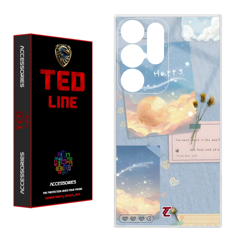 کاور تد لاین طرح کلاژ هنری کد 1127 مناسب برای گوشی موبایل سامسونگ Galaxy S25 Ultra