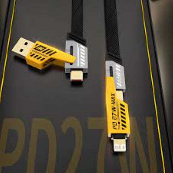 کابل تبدیل USB / USB-C به لایتنینگ / USB-C مدل NOHON 4IN1 FAST طول 1.2 متر
