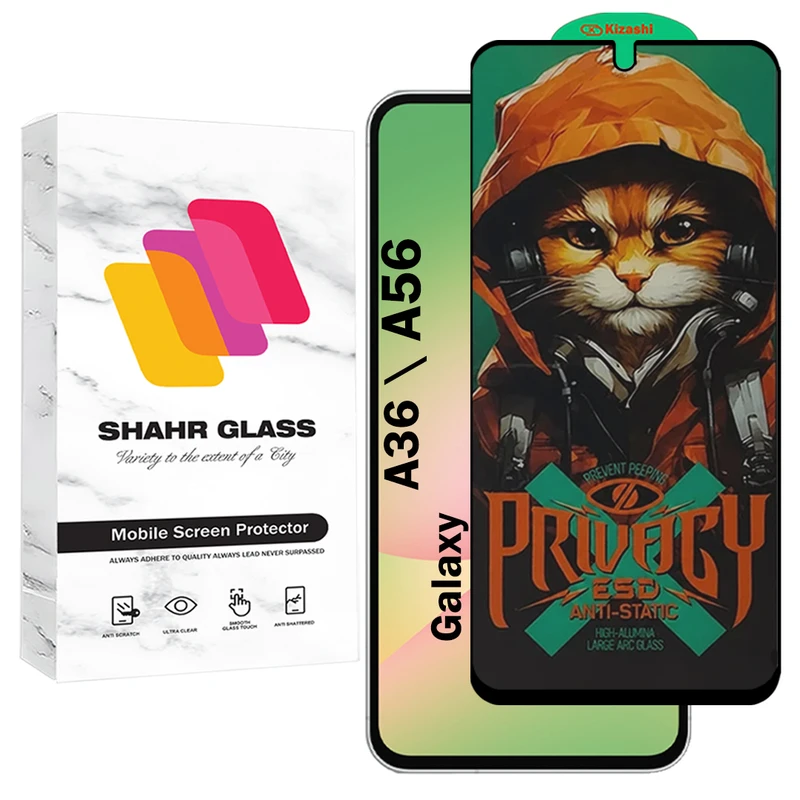 محافظ صفحه نمایش شهر گلس مدل CATPRV مناسب برای گوشی موبایل سامسونگ Galaxy A36 5G / Galaxy A56 5G 