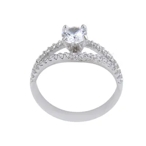 انگشتر نقره زنانه بازرگانی میلادی مدل سنگ کوارتز کد AWR_1086