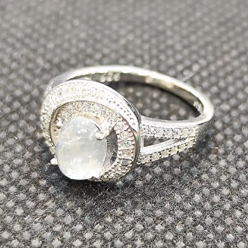 انگشتر نقره زنانه مدل سنگ در نجف کد 391