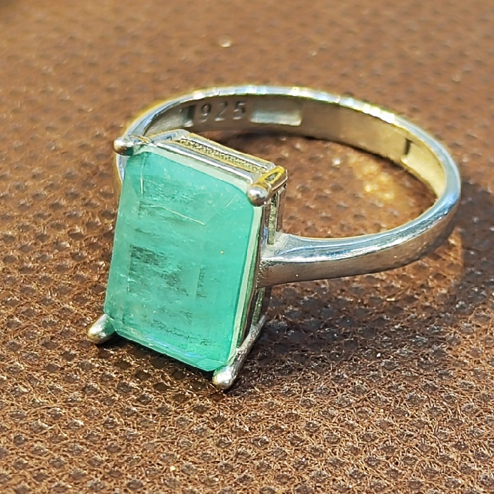 انگشتر نقره زنانه نقره جات بافندگان مدل سنگ تورمالین کد P654