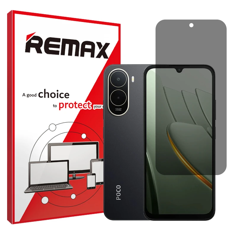 محافظ صفحه نمایش حریم شخصی ریمکس مدل هیدروژلی مناسب برای گوشی موبایل شیائومی Poco C81 Pro