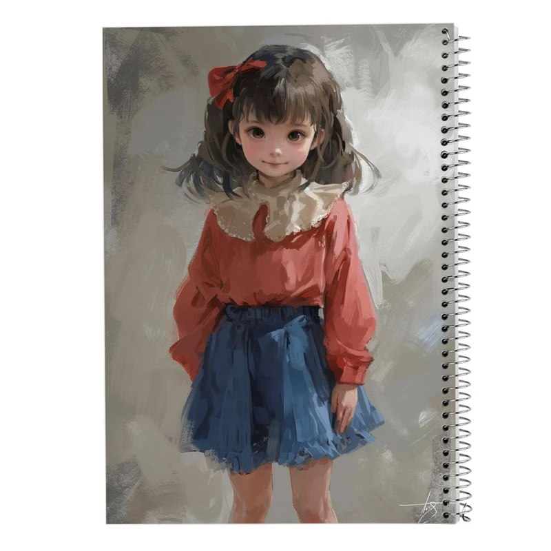 دفتر شطرنجی 50 برگ مدوپد طرح دخترانه کد DF15847