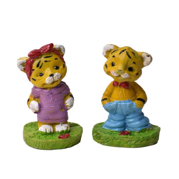 مجسمه مدل ببر ایستاده مجموعه 2عددی