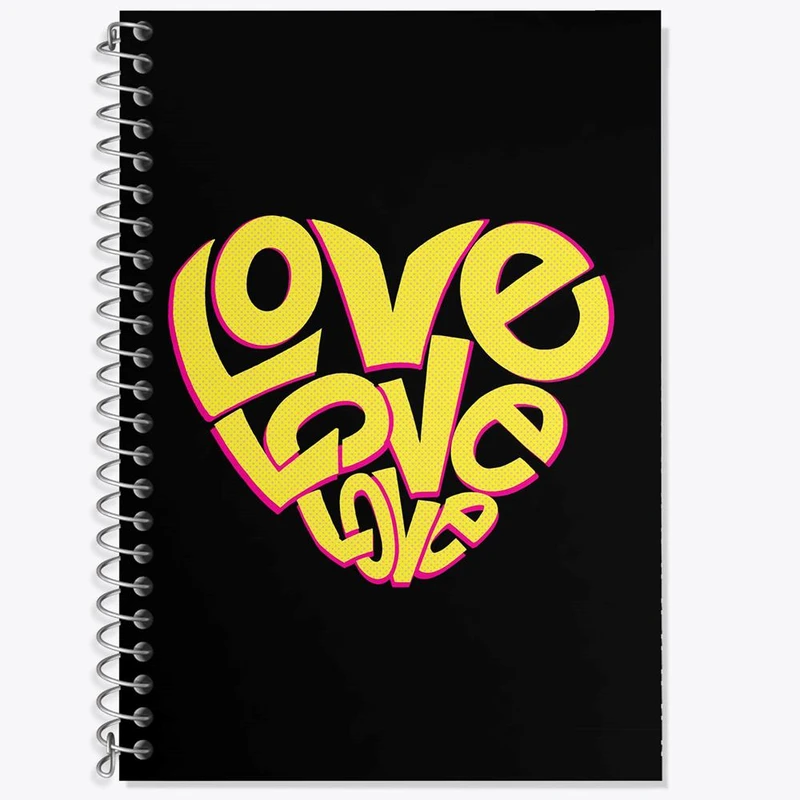 دفتر لغت 50 برگ خندالو مدل عاشقانه کد 27133