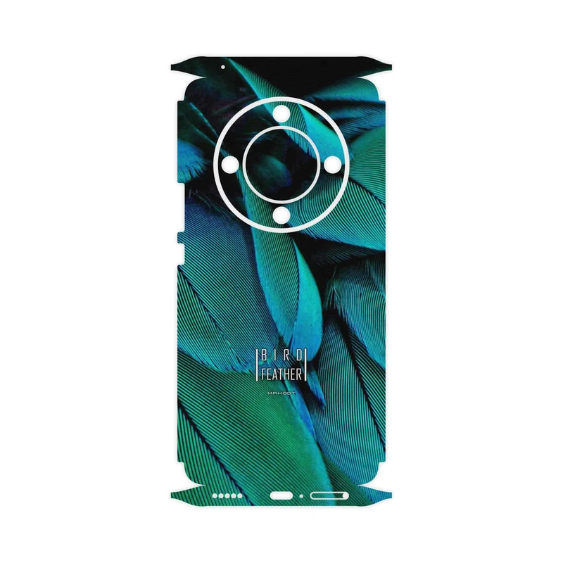 برچسب پوششی ماهوت مدل Green Feather-FullSkin مناسب برای گوشی موبایل آنر X9b