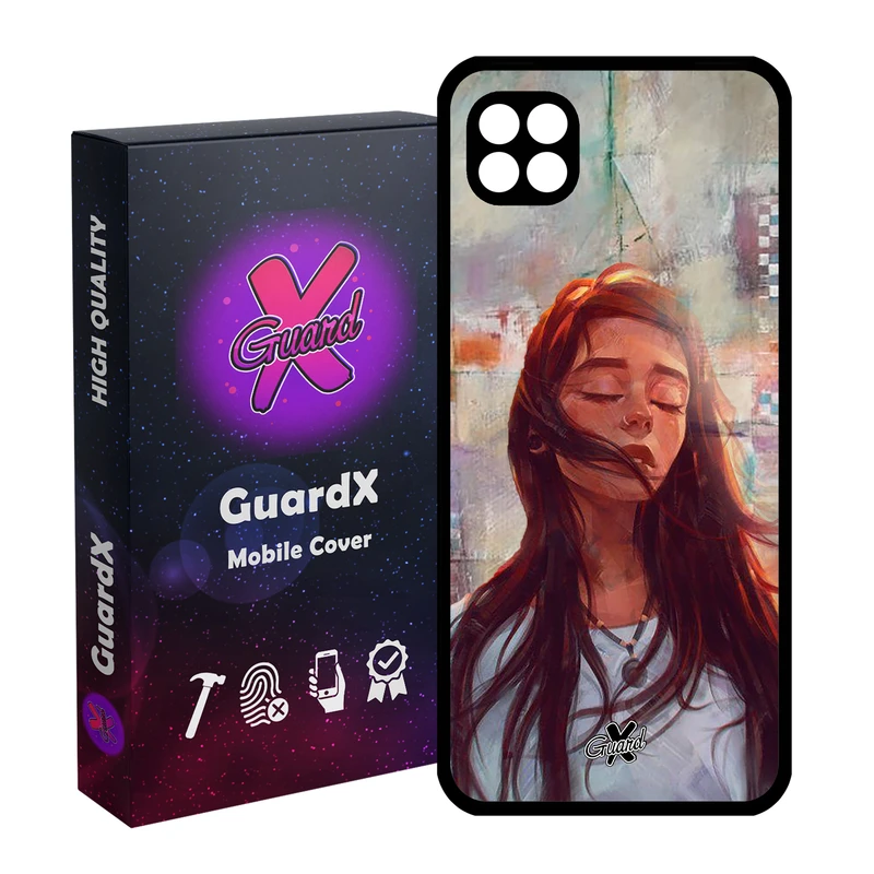 کاور گارد ایکس طرح Girl مدل Glass10056 مناسب برای گوشی موبایل سامسونگ Galaxy A22 5G