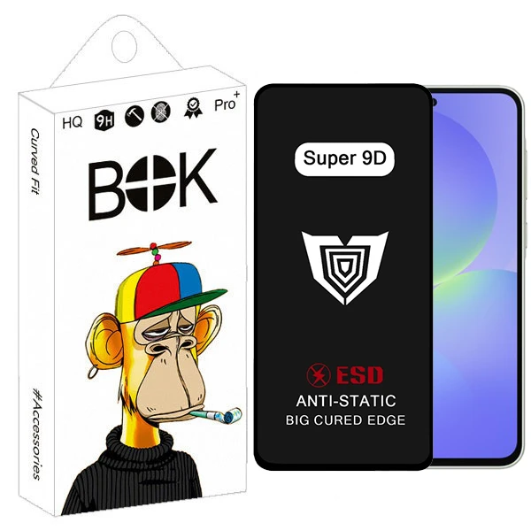 محافظ صفحه نمایش بوک مدل Super 9D Pro مناسب برای گوشی موبایل سامسونگ Galaxy A35 / A55