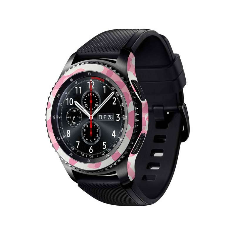 برچسب ماهوت طرح Army-Pink مناسب برای ساعت هوشمند سامسونگ Galaxy Gear S3 Frontier