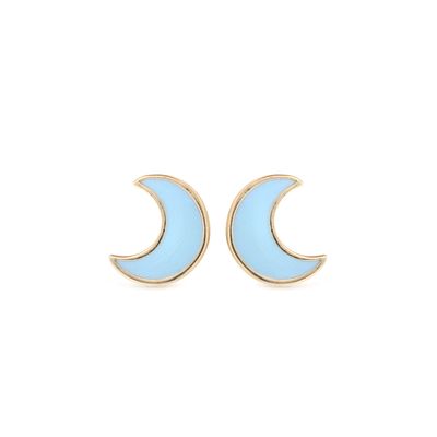 گوشواره طلا 18 عیار زنانه بان گالری مدل ماه من