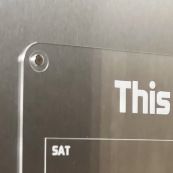 تخته وایت برد مدل پلنر هفتگی سایز 29.5×19.5 سانتی متر به همراه ماژیک