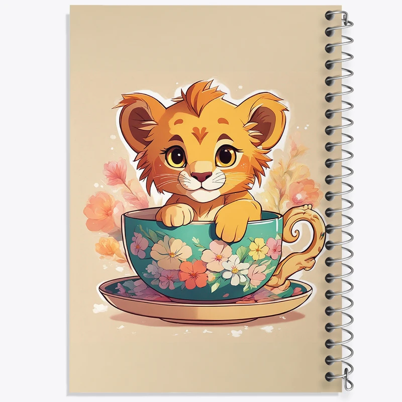 دفتر نقاشی 50 برگ خندالو طرح بچه شیر کد N1408