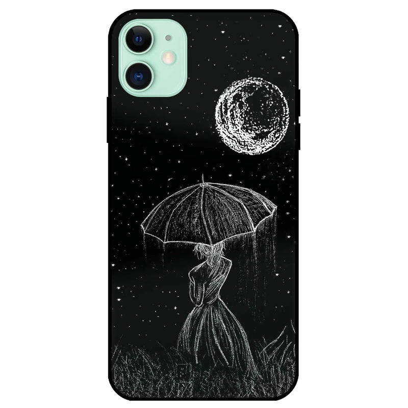 کاور مگافون طرح دختر و ماه مدل 1369 مناسب برای گوشی موبایل اپل iPhone 11                