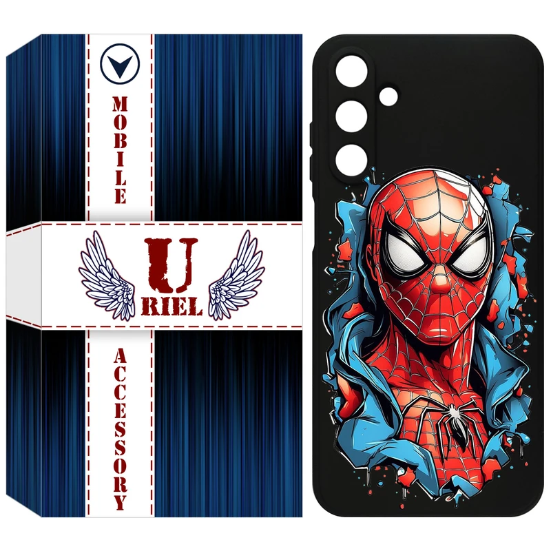 کاور یوریل مدل KSH کد 34 طرح اسپایدرمن مناسب برای گوشی موبایل سامسونگ Galaxy A15
