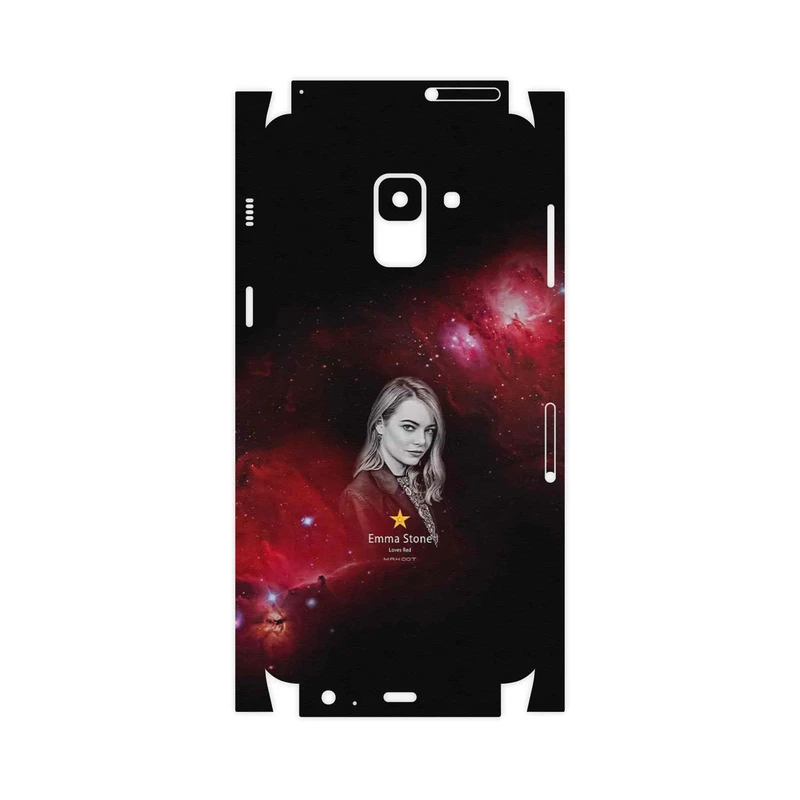 برچسب پوششی ماهوت مدل Emma Stone-FullSkin مناسب برای گوشی موبایل سامسونگ Galaxy A8 2018