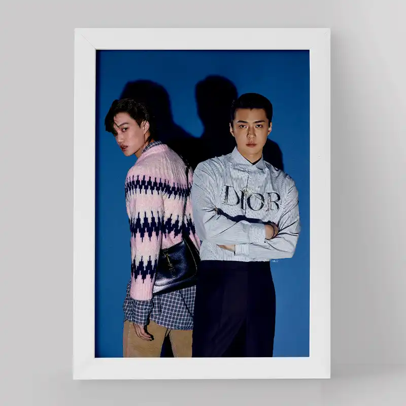 تابلو خندالو مدل کای و کیونگسو گروه اکسو EXO کد 16861