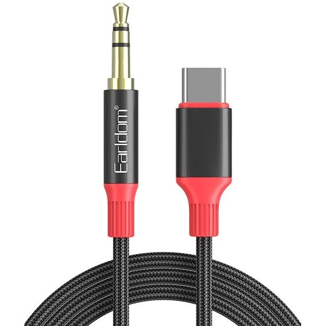 کابل تبدیل AUX به USB-C ارلدام مدل AUX76C طول 1 متر