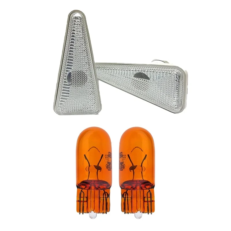 چراغ گلگیر خودرو طرح مگان قطعه سازان کبیر مدل MEG-XANTIAWH-3010343 مناسب برای زانتیا به همراه لامپ مجموعه 4 عددی