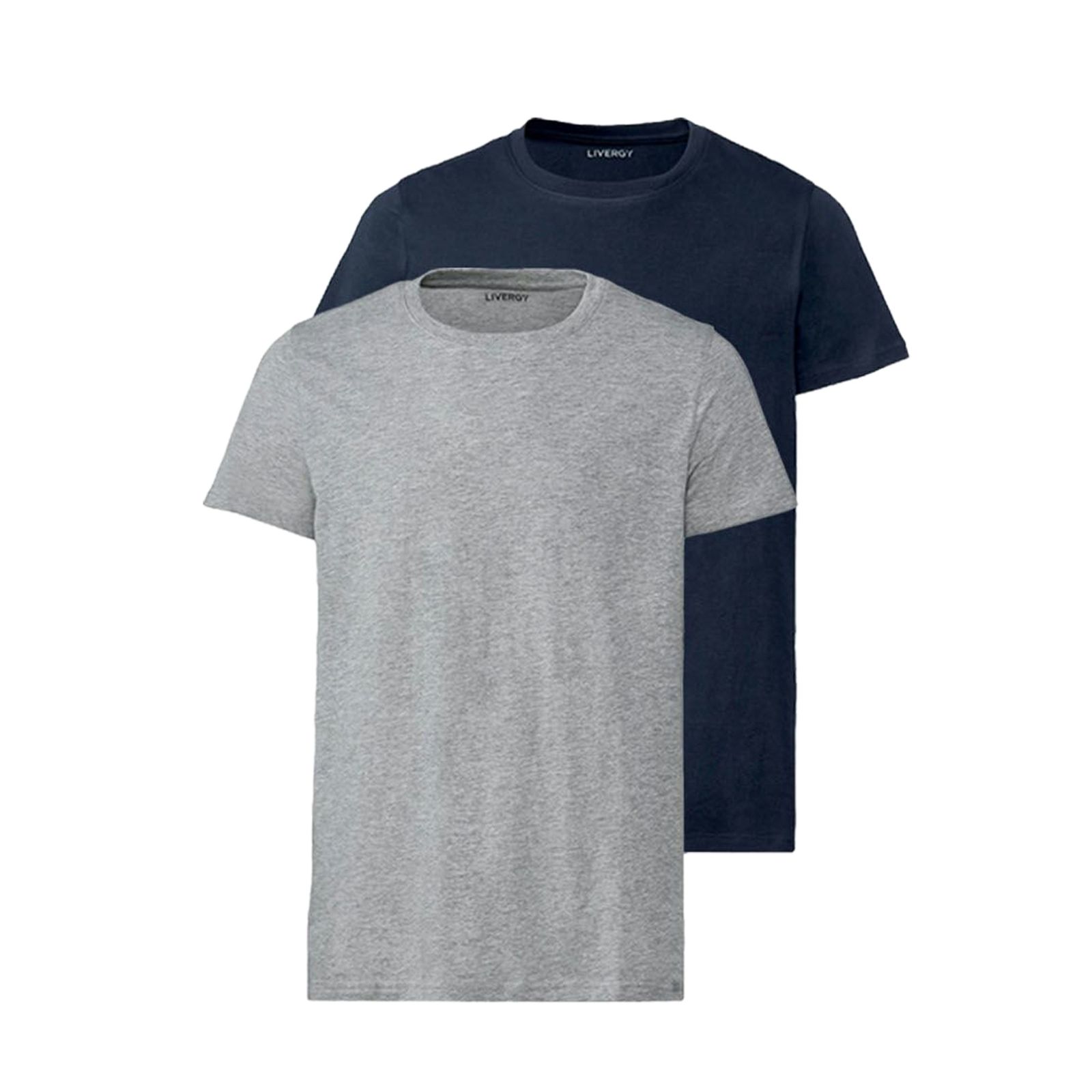 تی شرت آستین کوتاه مردانه لیورجی مدل Durch مجموعه 2 عددی