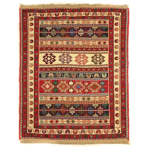     گلیم دستبافت نیم متری مدل ورنی کد 141237