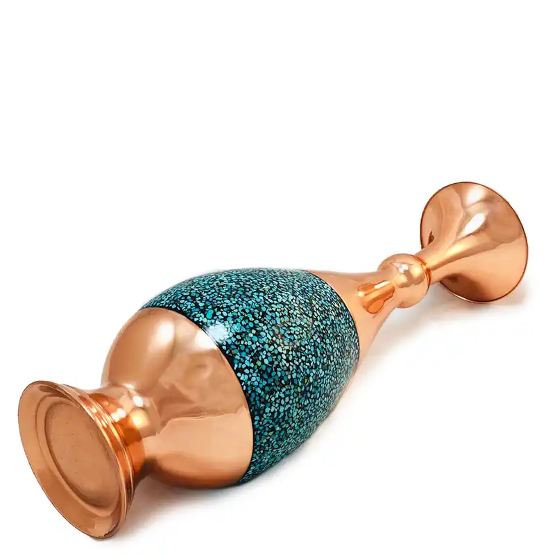 گلدان فیروزه کوبی کد fi047