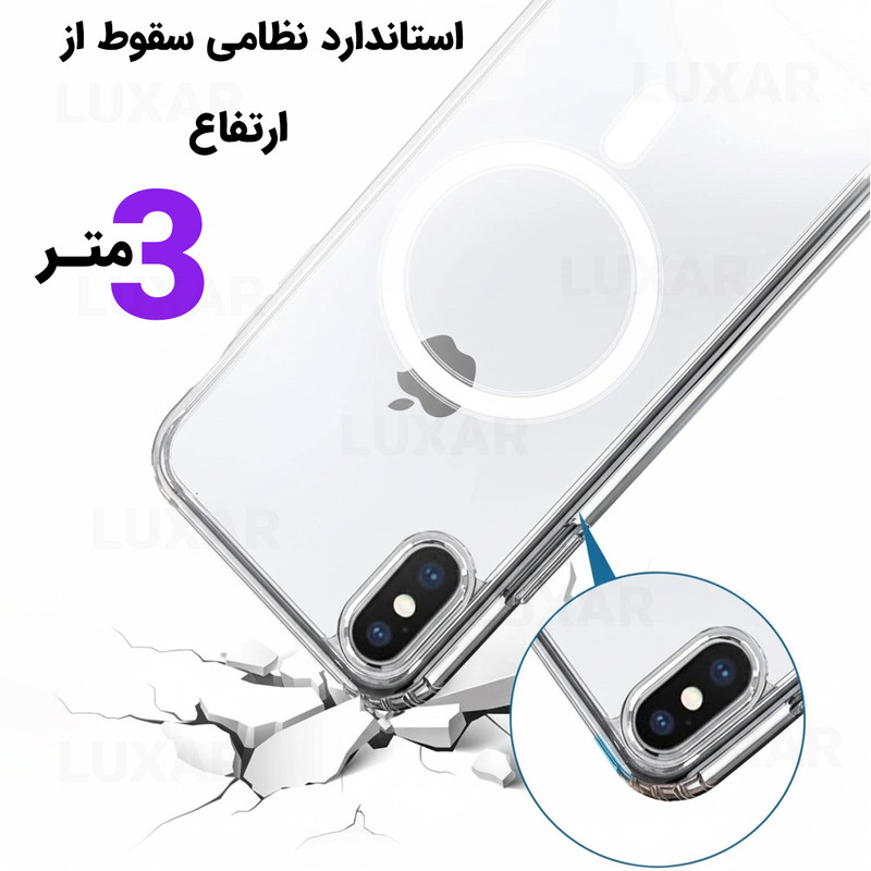 کاور لوکسار مدل XSMax _clmag مناسب برای گوشی موبایل اپل iPhone XS Max